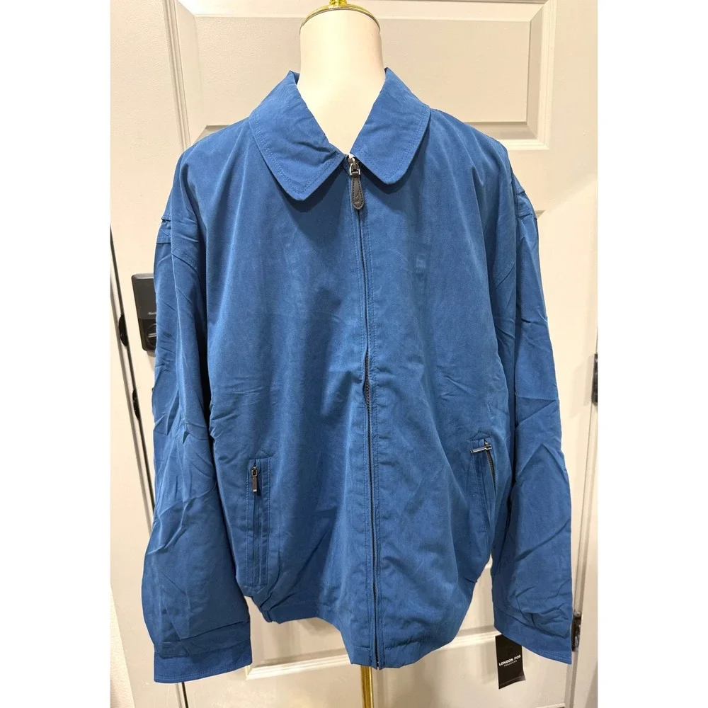 London Fog Light Weight Men's‎ Zip Front Golf Jacket, Size XL NWT